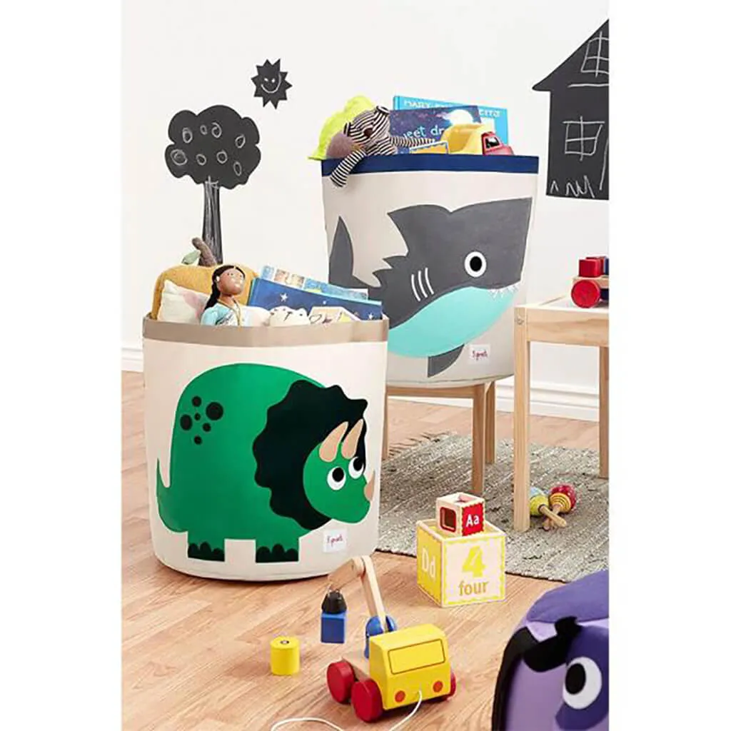 Storage Bin Dinosaur Green