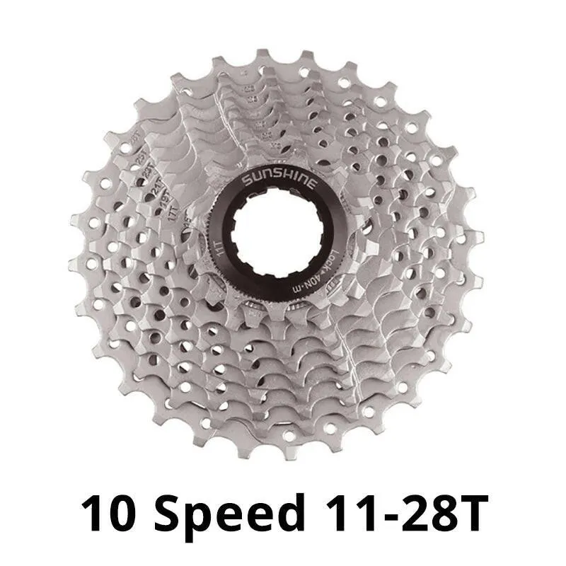 Sunshine 10Speed Freewheel Cassette 11-25T/28T/32T/36T/40T Compatible HG Freehub for MTB Mountain Bicycle 10V M6000 M4100