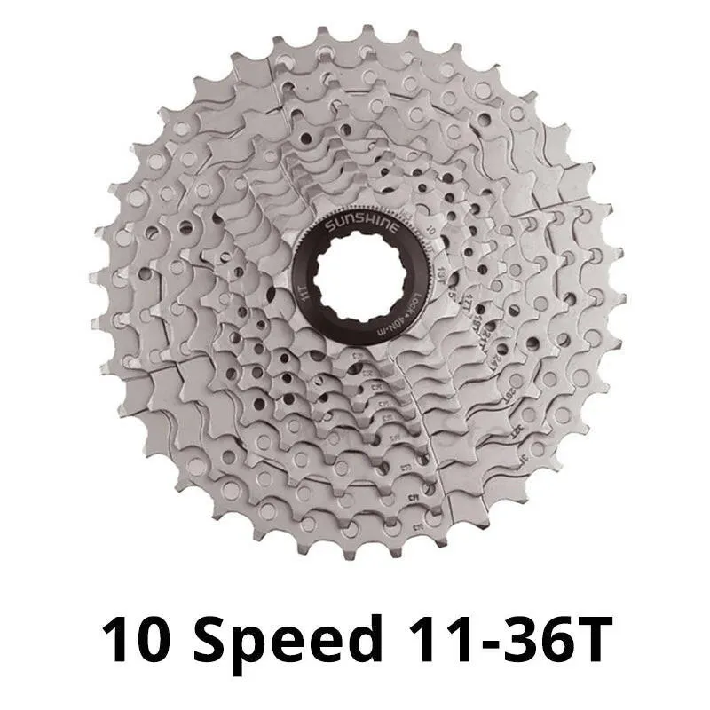 Sunshine 10Speed Freewheel Cassette 11-25T/28T/32T/36T/40T Compatible HG Freehub for MTB Mountain Bicycle 10V M6000 M4100