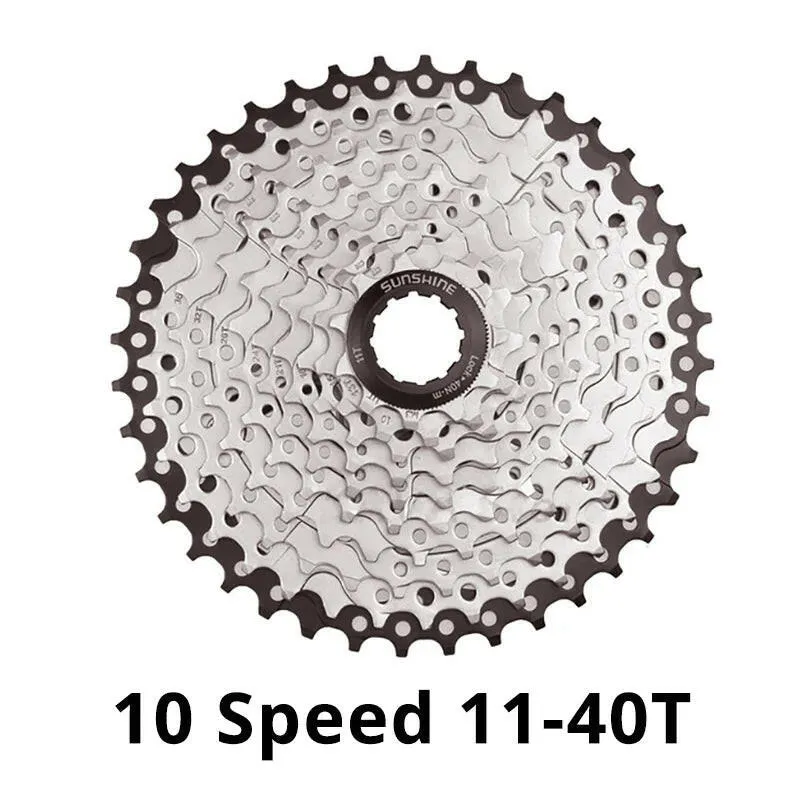 Sunshine 10Speed Freewheel Cassette 11-25T/28T/32T/36T/40T Compatible HG Freehub for MTB Mountain Bicycle 10V M6000 M4100