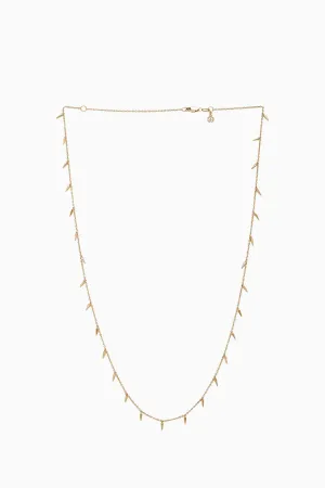 Sydney Evan Fringe Drop Necklace - Yellow Gold