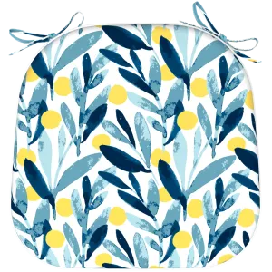 Tahiti Sunrise Rounded Chair Pad - 40x42x5cm