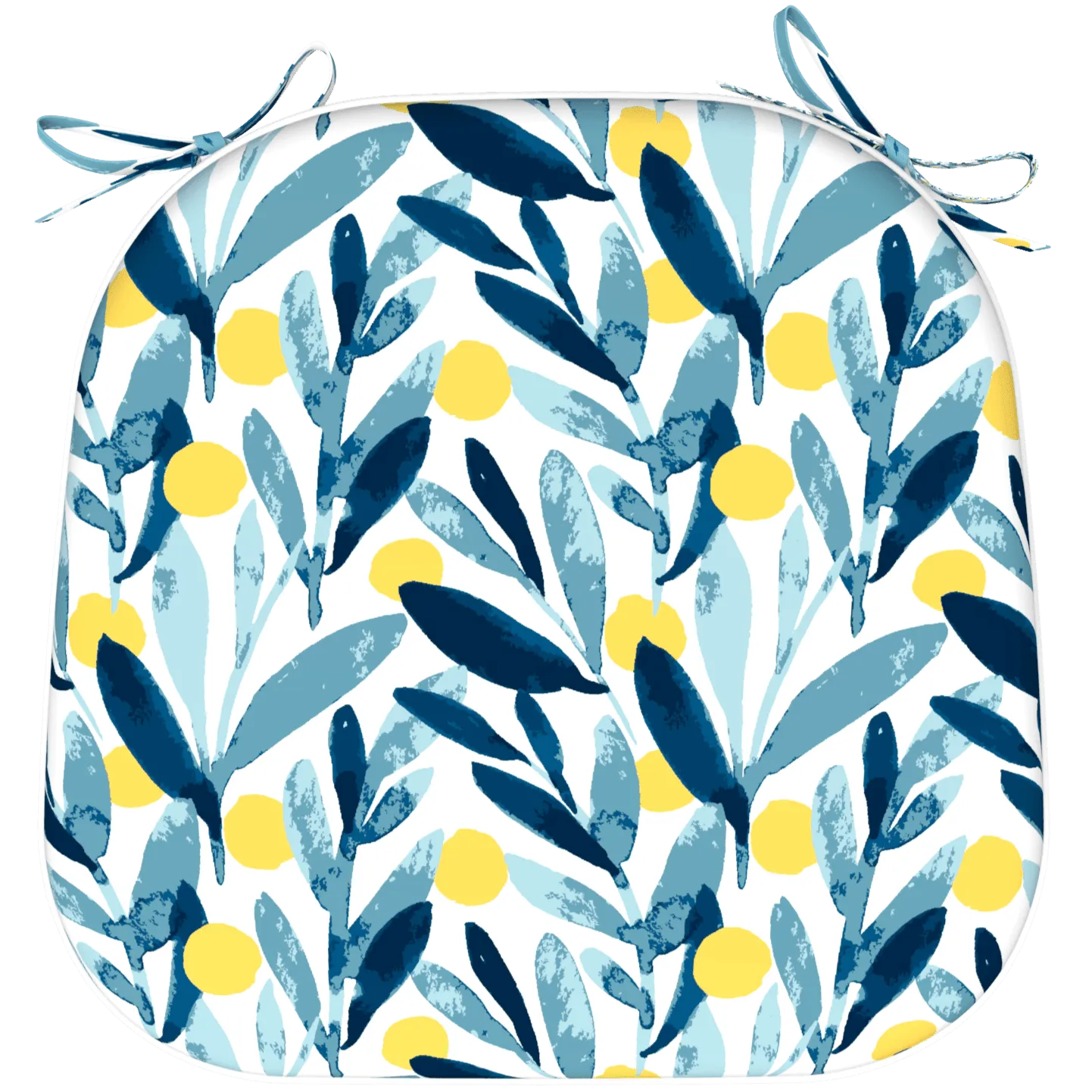 Tahiti Sunrise Rounded Chair Pad - 40x42x5cm