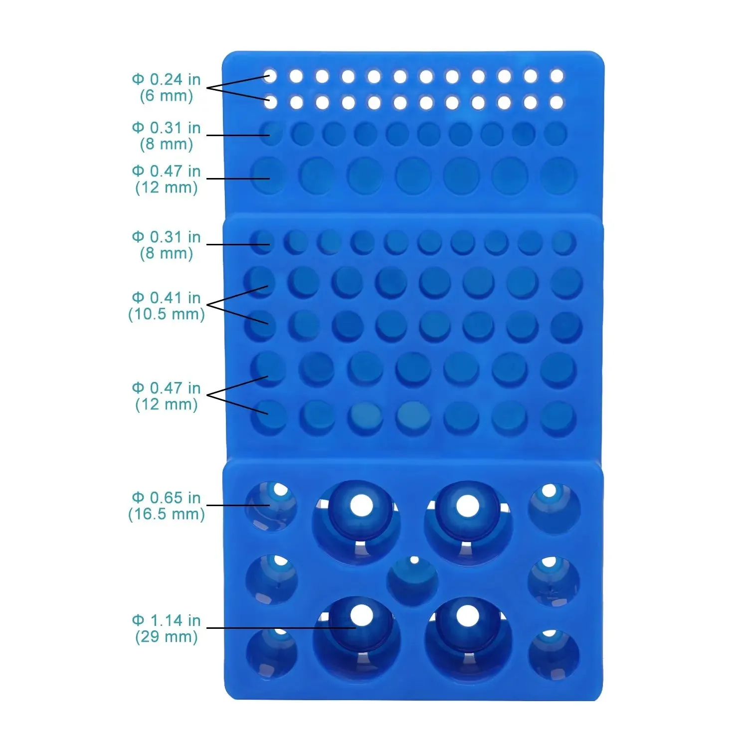 Trapezoidal Centrifuge Tube Rack, 92-Well