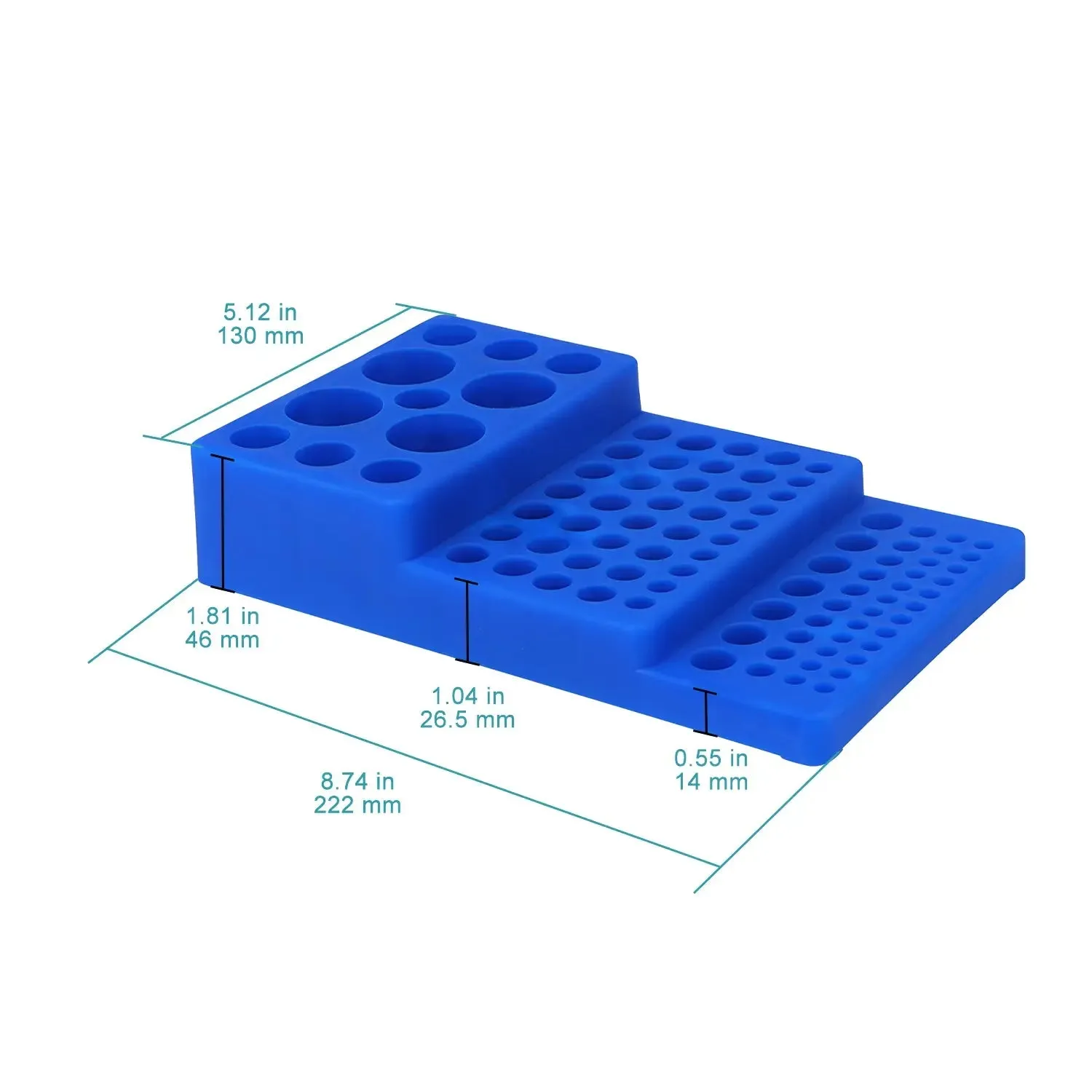 Trapezoidal Centrifuge Tube Rack, 92-Well