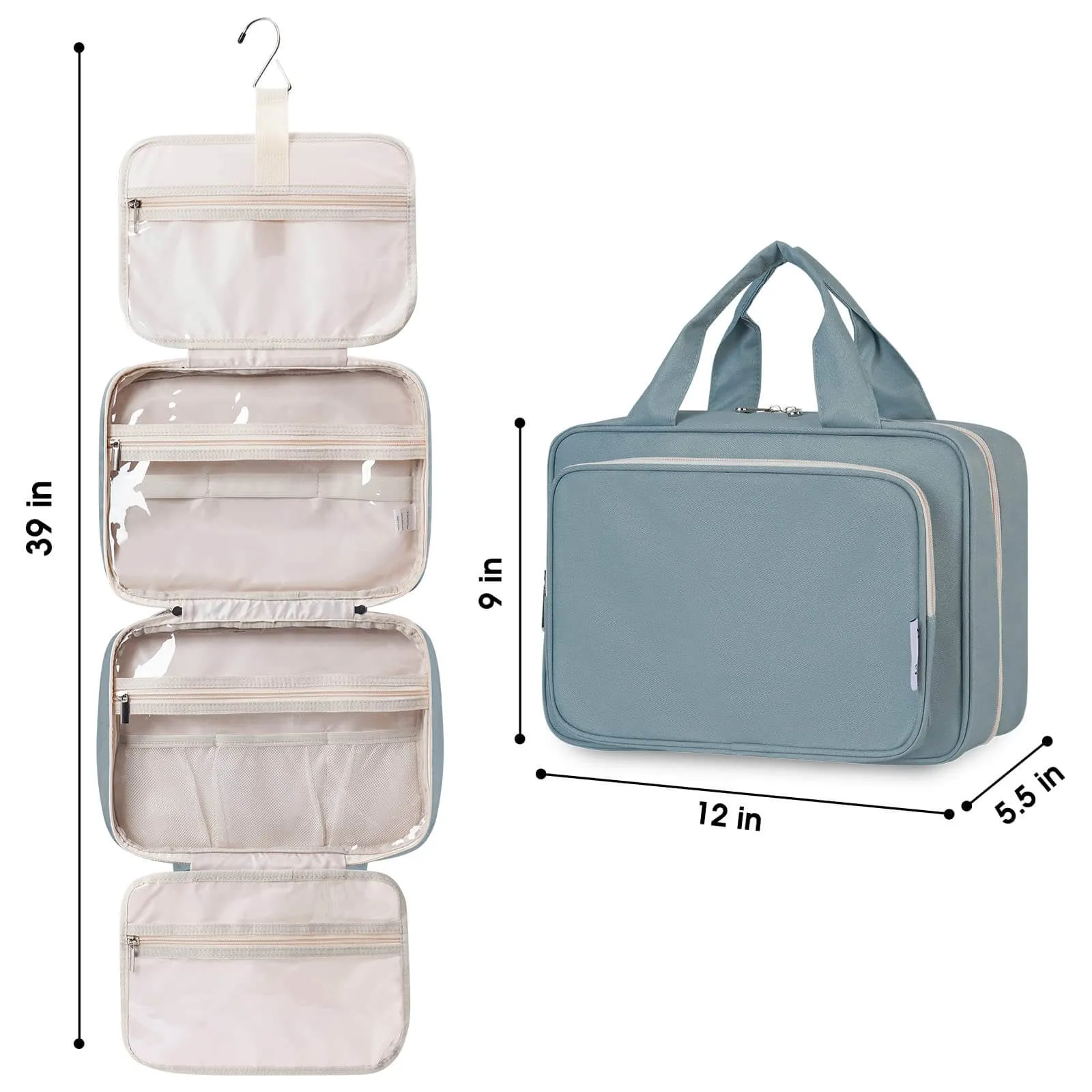 Travel Hanging Toiletry Bag Large/Medium Size