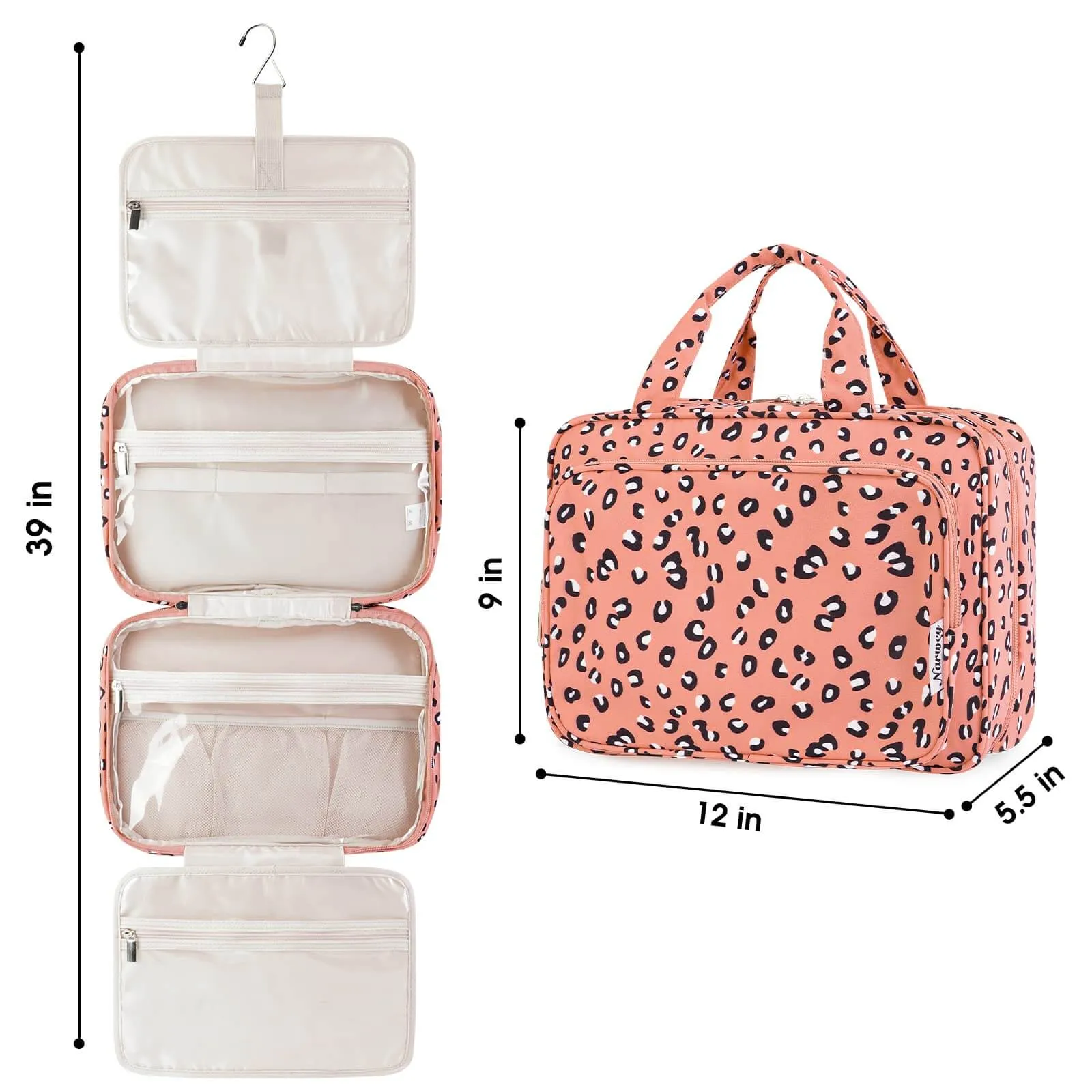 Travel Hanging Toiletry Bag Large/Medium Size