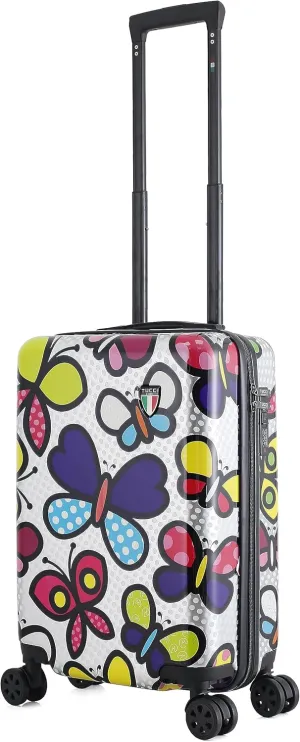 TUCCI Italy Butterfly Pop Carry on Hardside Suitcase