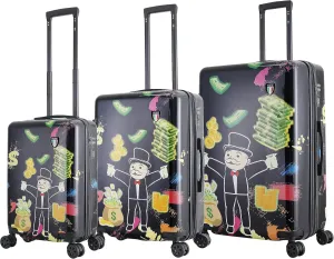 TUCCI Italy Money Man (20”, 24” & 28”) Hardside Suitcase Set