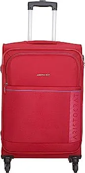 VIP Polyester Soft 57 Cms Luggage Suitcase 32x43x68cm Medium Red