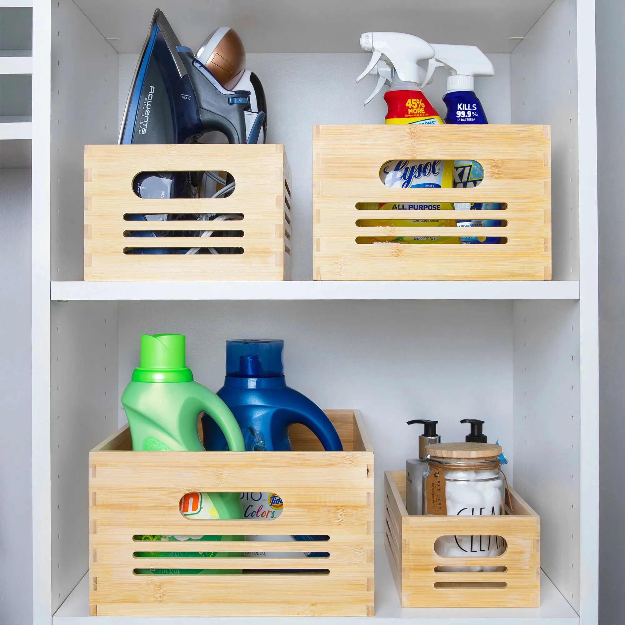 Wooden Storage Bin - Natural Extra Small